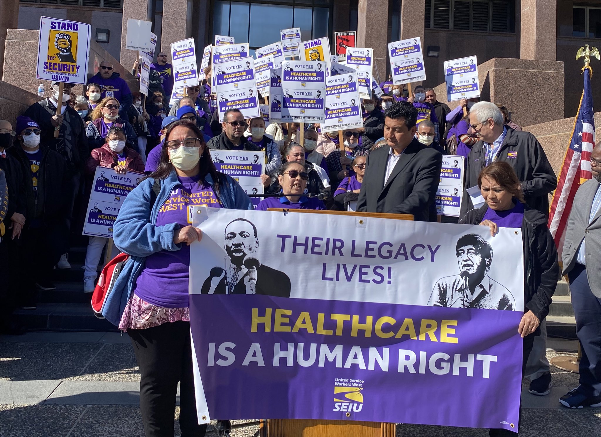 Los Angeles County Essential Contracted Security Officers and Janitors Win 100% Employer Paid Healthcare