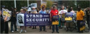 Indianapolis Reporter Forced by Police to Leave Security Officer Protest at Wishard Memorial Hospital
