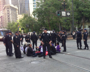 Nine Arrested in Support of 7,000 Bay Area and LA Security Officers Seeking Strong Middle Class