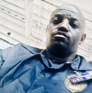 Marcus Laury loves his job. “My big brother is a security officer. My step-dad is a security officer. And I followed them in. I love helping people out,” he says.