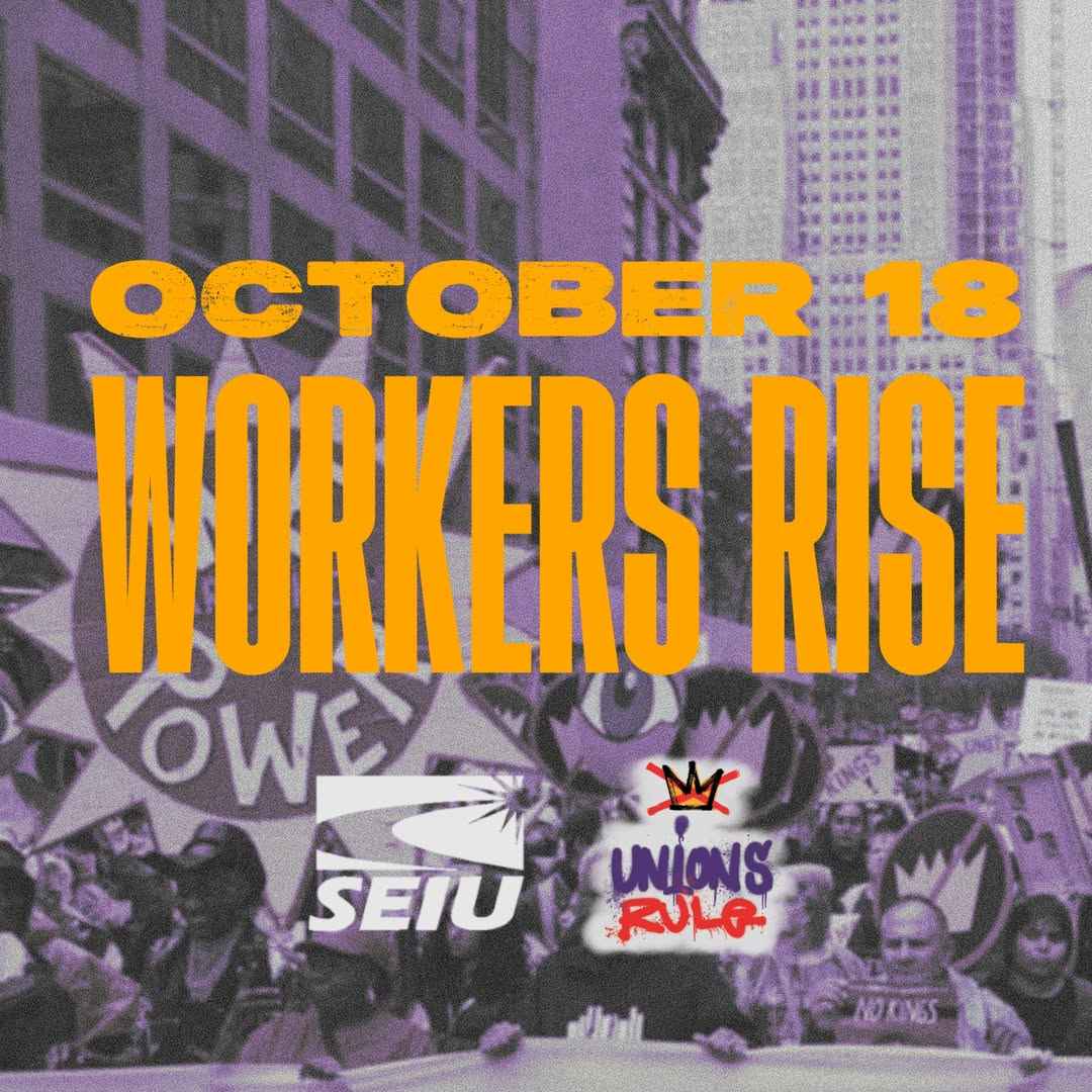 Just weeks ago, hundreds of thousands of working people gathered for the historic No Kings 2.0 Protest, a massive display of unity where union members, immigrant families, community organizations, and allies. came together to clearly say: there is no place for authoritarianism, attacks on immigrants, or corporate greed in our democracy.